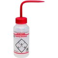 Bel-Art Bel-Art Safety-Vented / Labeled 2-Color Acetone WM Wash Bottles, 250ml 8oz, PE w/Red PP Cap, 3Pk 116430222